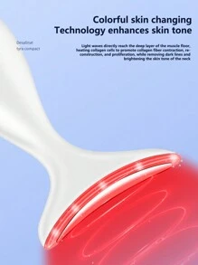 1只紓緩皮膚松弛,平滑皺紋,提拉雙下巴的護膚面部按摩器,頸部美容設備 - 白色 - 查看 6