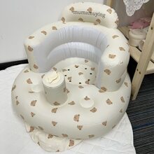 1 Tabouret De Bain Pvc En Forme De Tête D'animal De Bébé, Siège De Style Nordique Adapté À Une Utilisation Quotidienne