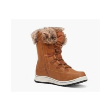 Women'S Comfortable Waterproof Snow Boots - màu nâu - Xem 3