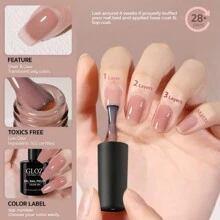 GLOZ 果冻凝胶指甲油套装 6 色中性透明乳白色裸粉色凝胶指甲油套装半透明可浸泡 UV 指甲油 DIY 美甲 - 彩色 - 查看 4