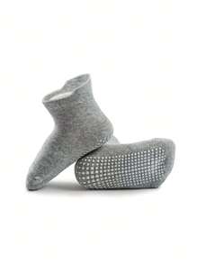 12 Pairs Non Slip Toddler Socks  Infant Baby Kids Grip Socks For Boy Girls Anti Skid Ankle Socks For 0-5 Year Children - Black and White - View 5