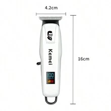 Professional Hair Trimmer Machine KM-PG232 - Hair Cutting Machine With LCD Display, USB Charging, Cordless - Ideal For Salon And Home Use - Black - View 6