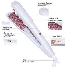 Corn Hair Electric Hair Clip For Home Use, Automatic Hair Curling Wand For Slouchy People, Fluffy Hair Artifact, Mom Gifts Valentines Gift Boyfriend Gifts Valentine Day Gifts Pink Cute St. Patrick's Day - White - View 3