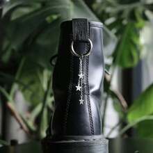 2入組流蘇星形鞋飾和掛墜（不含鞋子） - 銀色五角星 - 查看 1