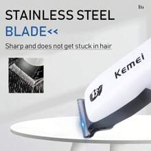 Professional Hair Trimmer Machine KM-PG232 - Hair Cutting Machine With LCD Display, USB Charging, Cordless - Ideal For Salon And Home Use - Black - View 2