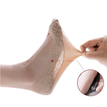 Sports Outdoor 5 Pairs Solid Lace No Show Socks, Breathable Invisible Non-Slip Low Cut Ankle Socks,Girls Lace Trim Boat Socks, Comfortable Breathable Socks,Women's Socks,Suitable For Light Shoes,High-Heeled Shoes