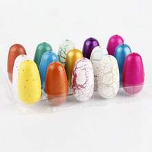 15入組仿真恐龍蛋孵化蛋,浸泡後擴大,變形動物玩具,適用於兒童男女 - 15個仿真恐龍蛋3.5*5.5cm - 查看 8