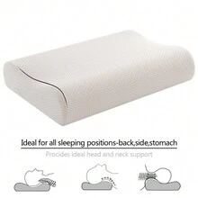 1pc Memory Foam Pillow Neck Support Sleeping Pillows Contour Sleep Cervical Pillow - 針織 - 查看 3
