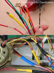328 件/盒 2:1 熱縮管絕緣聚烯烴電線電纜套管分類包覆各種顏色 - 彩色 - 查看 4