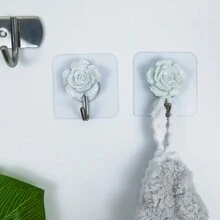 5pcs White Cracked Flowers - White - View 4