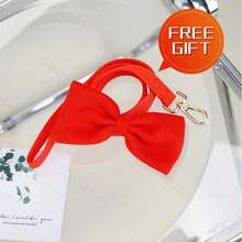 1入狗狗貓咪紅色連胸帶和皮帶的裙子，軟調節式狗狗坦克裝飾胸帶，方便控制透氣反光條紋夾克帶蝴蝶結，適用於幼犬泰迪貴賓獒犬和小型中型犬 - 紅色 - 查看 7