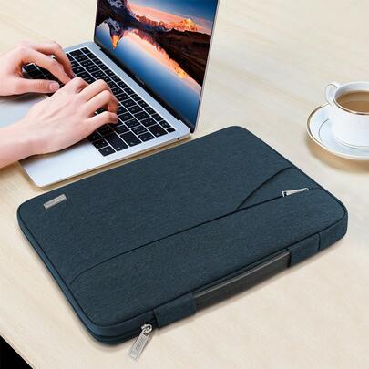 TECOOL 13-16 Inch Laptop Sleeve, Compatible With MacBook Air 13/15 M1/M2 (2012-2023), 13" Neo (2026), Pro 13/14/15/16 (2010-2022), 14-15.6" Chromebook And Surface Laptops, Shock-Proof And Water-Resistant With Handle