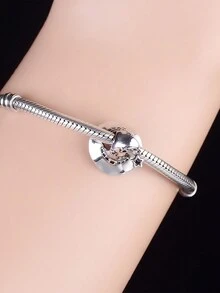 1入組可愛的925純銀帽珠子,diy手工藝品,男女適用禮物