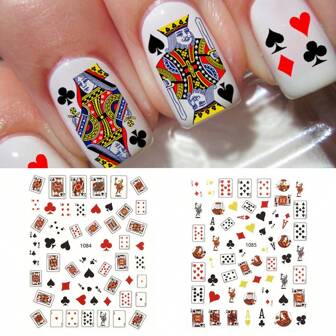 2 piezas Pegatinas de arte de uñas con patrón de póquer, pegatinas de uñas multifuncionales para bricolaje pegatinas de uñas
pegatinas uñas
uñas pegatina
calcomanías para uñas decoración de uñas pegatinas de uñas pegatinas para uñas etiqueta engomada