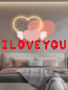 I Love You Red & Pink Balloon Set - Red - View 3