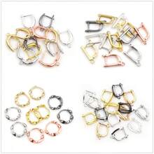 6入組耳夾圈杆扣子diy耳環製作配件珠寶配件 - 17x11mm - 查看 1