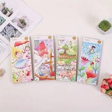 12pcs/Set Children's Watercolor Coloring Book Set - Painting And Coloring Paper With Free Paint Brush, Pocket Watercolor And Coloring Book, Coloring Notebooks Graffiti Paper, Diy Bookmarks, Sketchbook - Multicolor - View 8