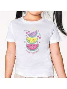 Tween Girls T-Shirts - 白色 - 查看 2