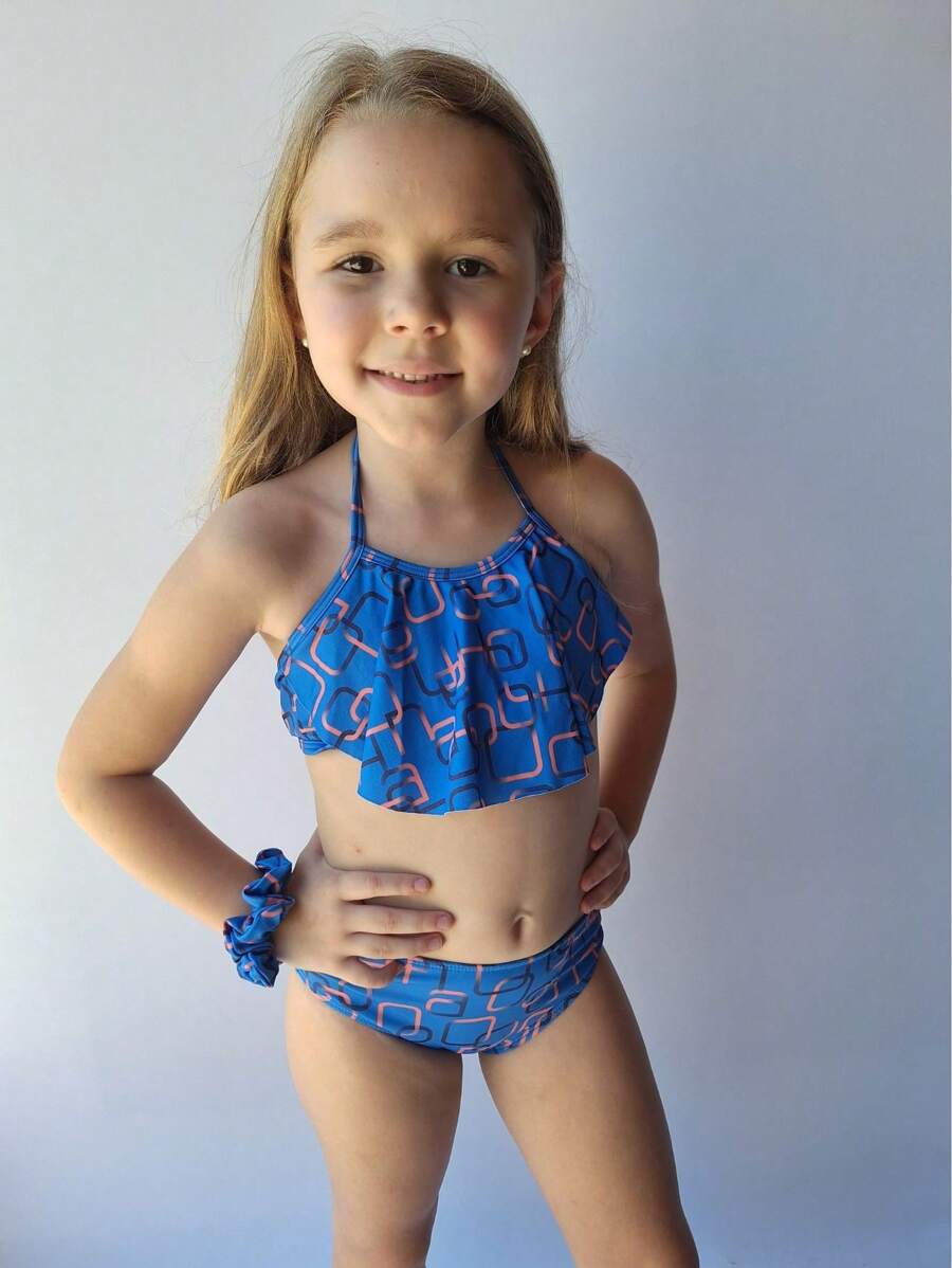 Young Girls Bikini Sets - 藍色 - 查看 1