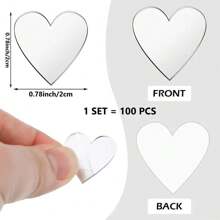 100pcs Heart Mirror Stickers, 2cm Small Heart Stickers, For Diy Home Living Room Bedroom Decoration, Self-Adhesive Acrylic Wall Stickers,Stickers,Wall Decal, Vinyl Decal For Home Decorations,Spring Decoration Items Refresh Your Home,Rama Decoration Stickers Gifts Birthday Graduation Mirror Wall Wall Decor Wall Mirror Mirror For Room Bathroom Decor Living Room Decor