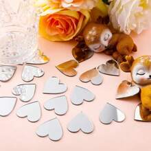 100pcs Heart Mirror Stickers, 2cm Small Heart Stickers, For Diy Home Living Room Bedroom Decoration, Self-Adhesive Acrylic Wall Stickers,Stickers,Wall Decal, Vinyl Decal For Home Decorations,Spring Decoration Items Refresh Your Home,Rama Decoration Stickers Gifts Birthday Graduation Mirror Wall Wall Decor Wall Mirror Mirror For Room Bathroom Decor Living Room Decor
