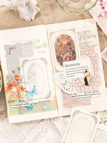 1 包雪月系列邊框貼紙,50 張 - 彩色 - 查看 4