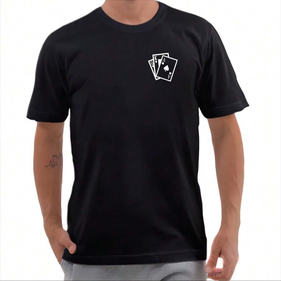 Men T-Shirts - 黑色 - 查看 1