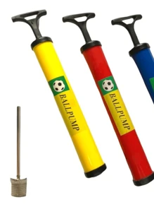 Bomba De Ar Manual Para Encher Pneu de Bicicleta Encher Bolas Futebol Futsal Futevôlei Basquete Com Bico - Multicolorido - Visão 3