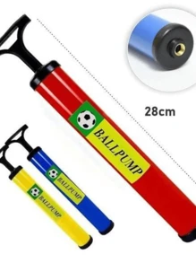 Bomba De Ar Manual Para Encher Pneu de Bicicleta Encher Bolas Futebol Futsal Futevôlei Basquete Com Bico - Multicolorido - Visão 2