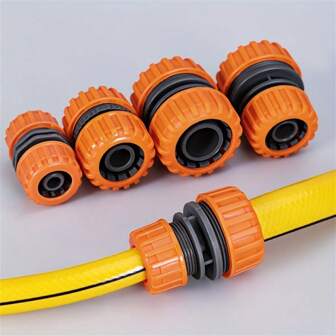 1pc Hose Repair Joint Garden Hose Connector 1/2" 3/4" 1" Inch Pipe Coupler Stop Water Connector Repair Joint Irrigation System
