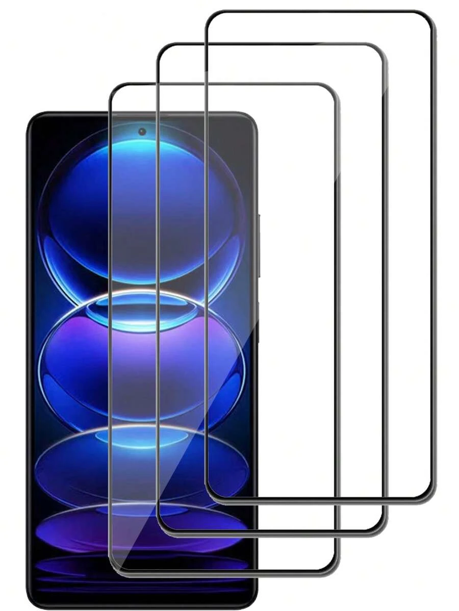 3 Stück hochauflösende, vollständige Abdeckung Gehärtetes Glas Bildschirmschutz kompatibel mit Xiaomi/Redmi, vollständige Abdeckung, einfache Montage, hochauflösend klar, blasenfrei, kratz- und bruchfest, gehärtetes Glas Bildschirmschutz mit ultrahochauflösung, Geschenk für Geburtstag/Ostern/Präsidententag/Weihnachten/Familie/Freunde/Jungen/Freundin - Transparent - Übersicht 1