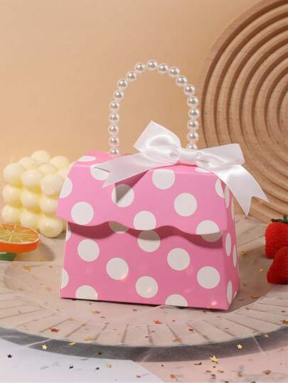 12pcs Sweet Princess Candy Box With Pearl & Ribbon Gift Box For Favor Valentine's Day Gifts Box Gift For DIY Sweets, Chocolate, Cookie, Decoration Gift Boxes Party Favor Boxes For Wedding Party,Party, Birthday Party Creative Paper Packaging Boxes((Ribbon Flat Or Triangular Style Random Delivery, Does Not Affect The Use))