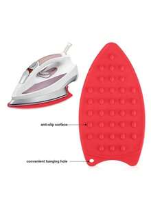 1入組矽膠燙斗燙斗罩保護墊，安全表面燙斗墊加熱墊架燙斗墊保溫板 - 玫紅色 - 查看 3