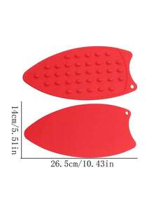 1入組矽膠燙斗燙斗罩保護墊，安全表面燙斗墊加熱墊架燙斗墊保溫板 - 玫紅色 - 查看 2