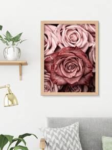 1pc Valentine'S Day Rose Pattern Diy Diamond Painting Without Frame, Full Drill Wall Art Decor, Suitable For Beginners, Adults, Or Gifting - Multicolor - View 3