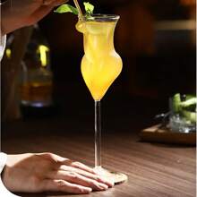 1入創意水晶玻璃紅酒杯，高硅美型玻璃杯，透明玻璃香檳杯，冷飲杯 - 白色 - 查看 5