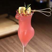 1入創意水晶玻璃紅酒杯，高硅美型玻璃杯，透明玻璃香檳杯，冷飲杯 - 白色 - 查看 2