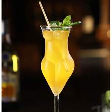 1入創意水晶玻璃紅酒杯，高硅美型玻璃杯，透明玻璃香檳杯，冷飲杯 - 白色 - 查看 6