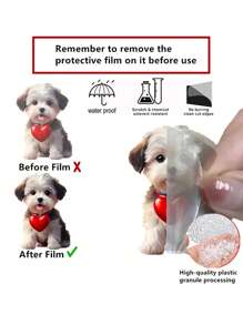 心型可愛狗車飾掛飾 - 彩色 - 查看 4