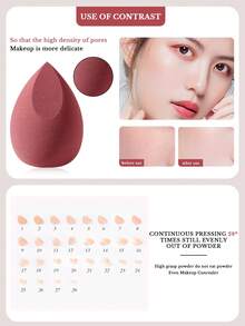 4入組化妝海綿,適用於粉底霜、粉底和散粉,適合於化妝應用 - 彩色 - 查看 3