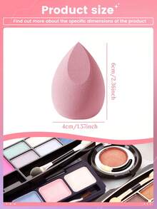 4入組化妝海綿,適用於粉底霜、粉底和散粉,適合於化妝應用 - 彩色 - 查看 6