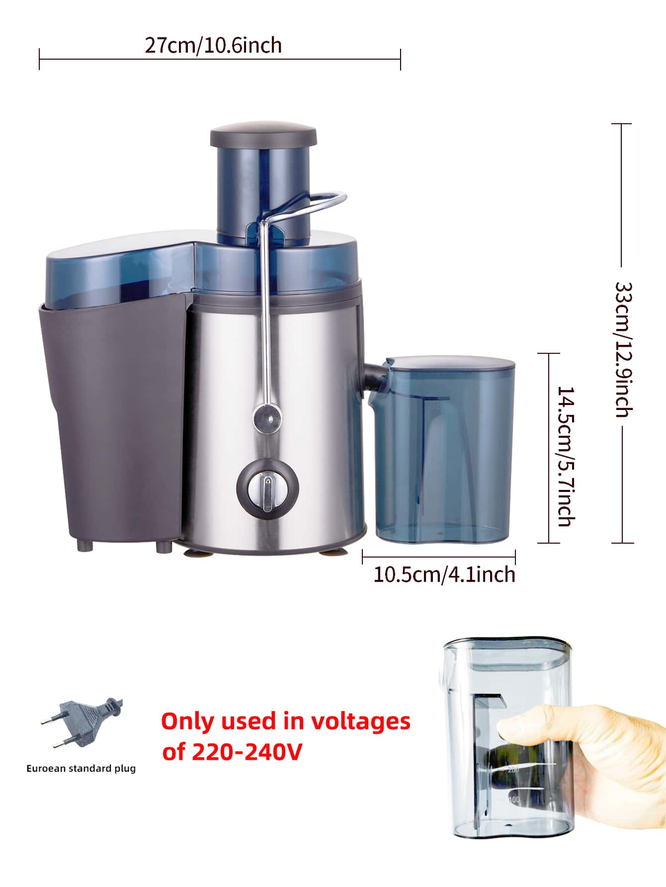 1pc, European Standard Plug, 220240v/50hz Voltage, EasyToUse