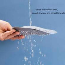 1入灰色矽膠頭髮過濾器下水道防堵濾網,廚房地板浴缸淋浴下水道防塞擋板廚房小工具 - 灰色 - 查看 4