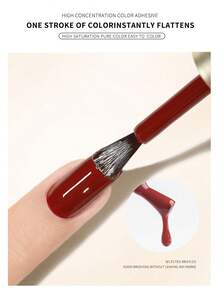 GIRL PLUS GIRLPLUS MaroonGel Nail Polish,8ml Soak Off UV Light Cure Gel Polish For Nail Art DIY Manicure At Home,Earl Caramel 028 - Maroon - View 4