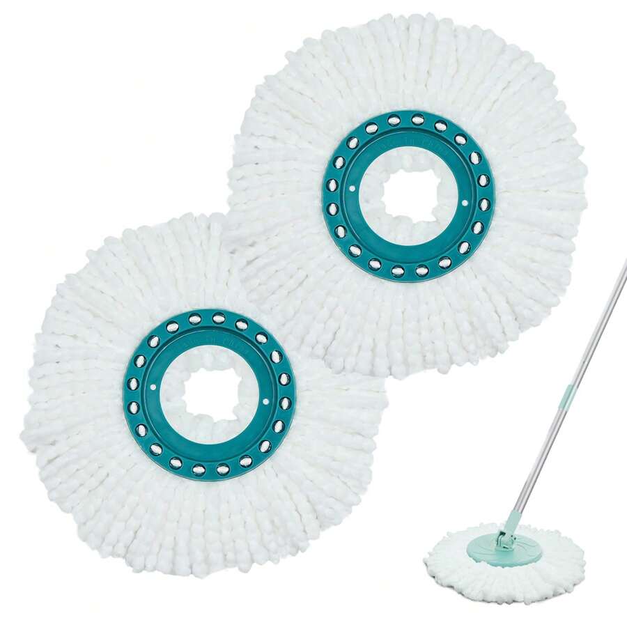 Pack Of 2 Mop Replacement Compatible With Leifheit Clean Twist Disc Mop