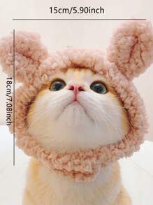 Thú cưng Mèo Với Tai thỏ , Vui Mũ thú cưng Mũ đội đầu cho thú cưng Đối với Ăn mặc đẹp lên - Hồng - Xem 2