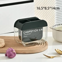 Soporte Para Palillos Con Orificios De Drenaje Para La Cocina Del Hogar, Organizador De Almacenamiento De Estilo Simple Y Moderno Para Cubiertos Y Utensilios