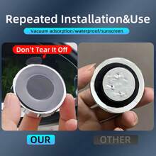 2pcs Blind Spot Car Mirrors, Silver 2 Inch Reusable Round HD Glass Convex 360° Wide Angle Side Rear View Mirror With Sucker For Cars SUV Trucks New Design - Silver - View 11