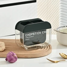 Soporte Para Palillos Con Orificios De Drenaje Para La Cocina Del Hogar, Organizador De Almacenamiento De Estilo Simple Y Moderno Para Cubiertos Y Utensilios