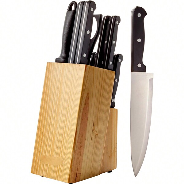 14Piece Kitchen Knife Set With HighCarbon StainlessSteel Blades And